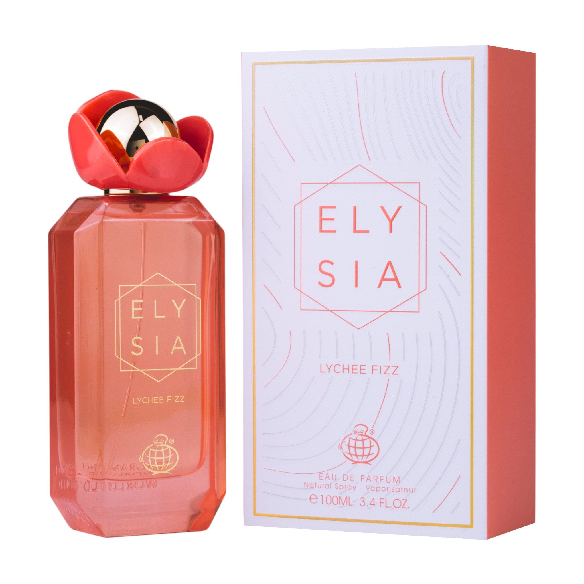 Elysia lychee Fizz 100ml by Fragrance World - Unisex Perfume - EDP - 100ml 309333