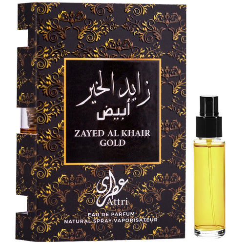 Arabian perfume Attri Zayed al Khair Gold 2ml Eau de parfum 307101