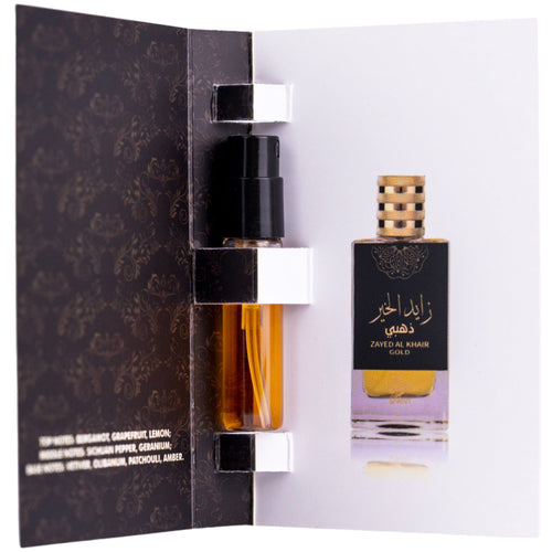 Arabian perfume Attri Zayed al Khair Gold 2ml Eau de parfum 307101