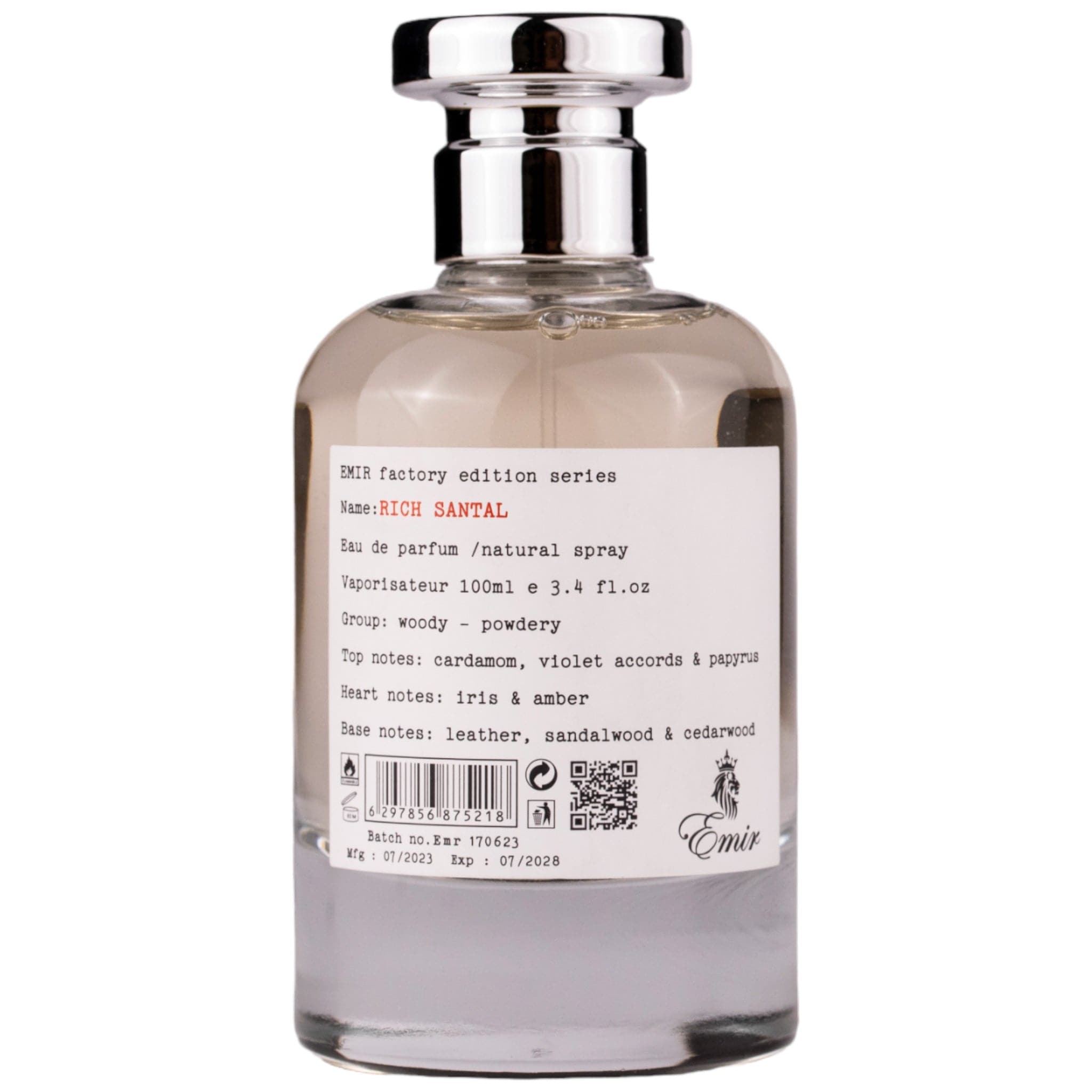 Arabian perfume Emir by Paris Corner Rich Santal Factory Edition 100ml Eau de parfum 307175