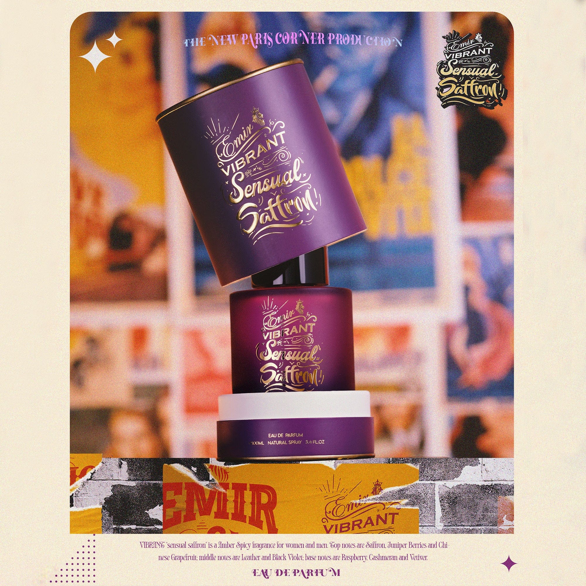 Arabian perfume Emir by Paris Corner Vibrant Sensual Saffron 100ml Eau de parfum 307171
