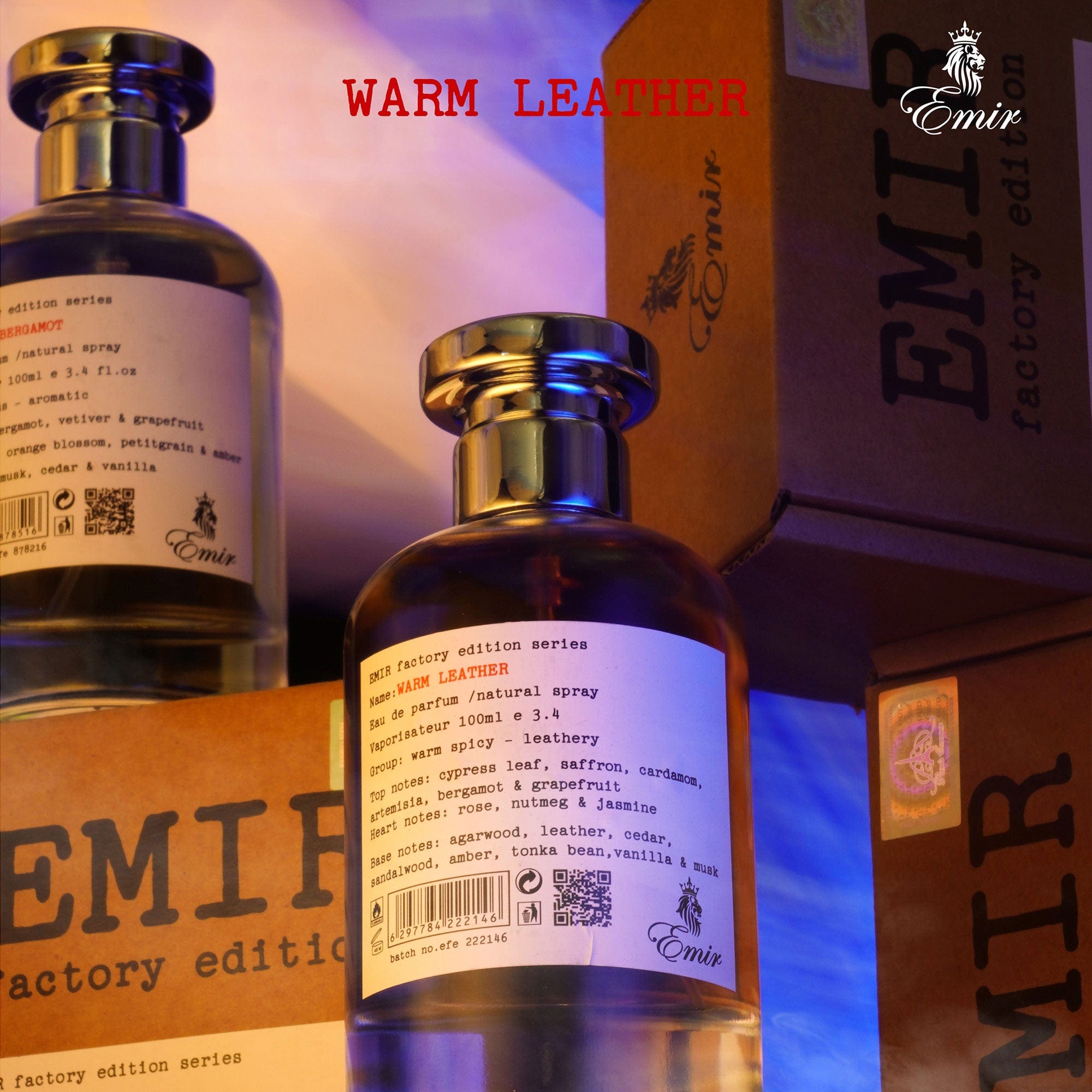 Arabian perfume Emir by Paris Corner Warm Leather Factory Edition 100ml Eau de parfum 307173