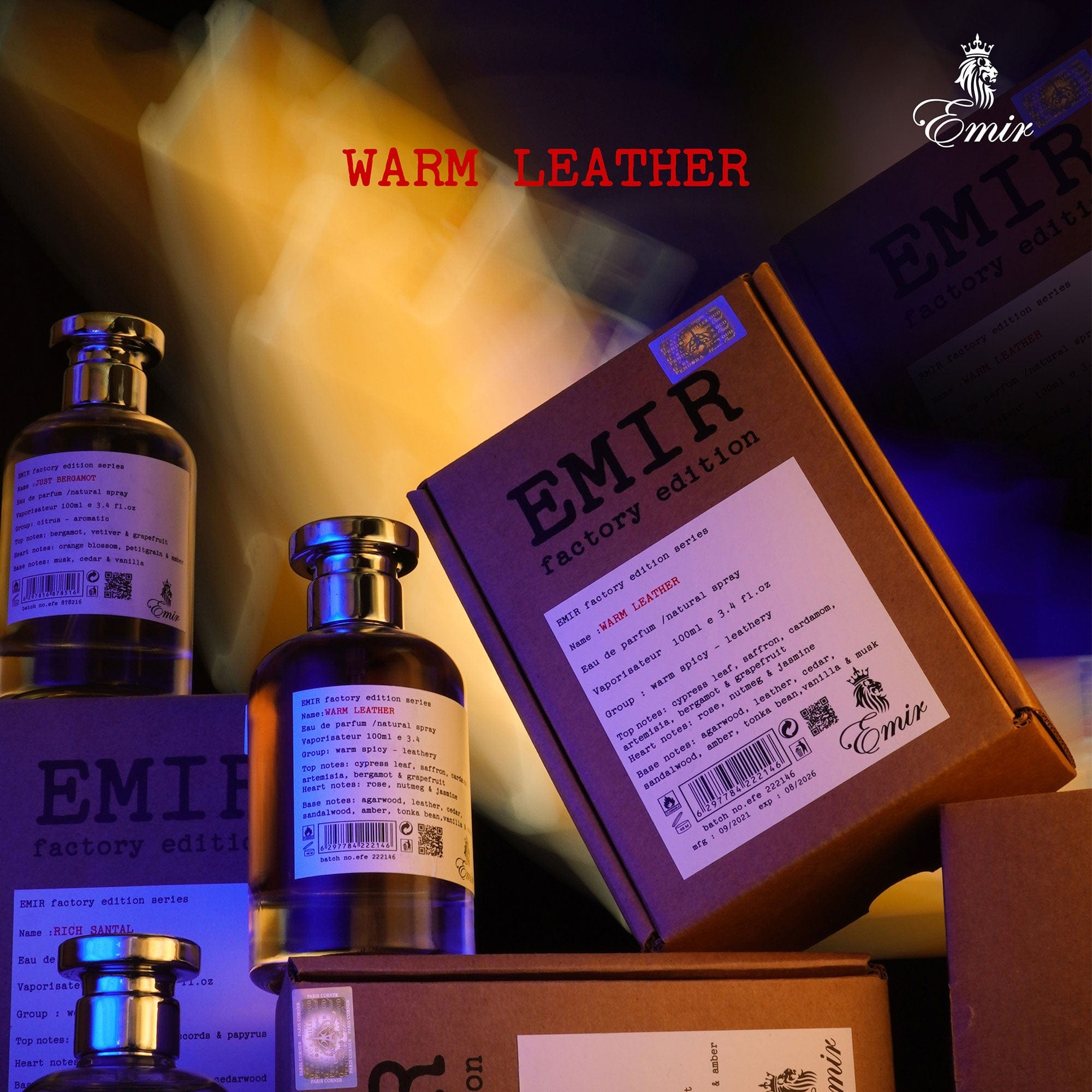 Arabian perfume Emir by Paris Corner Warm Leather Factory Edition 100ml Eau de parfum 307173
