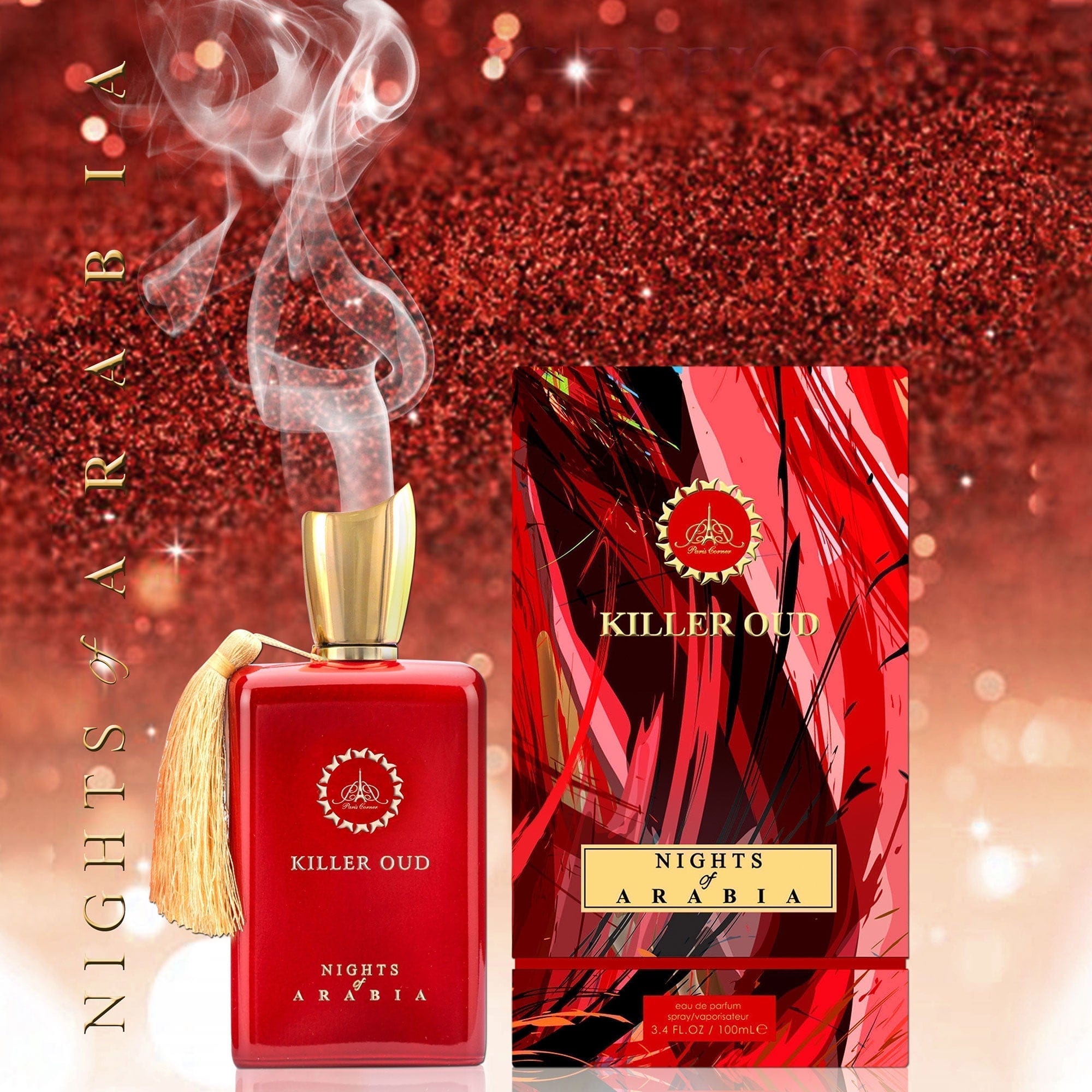 Arabian perfume Killer Oud by Paris Corner Nights of Arabia 100ml Eau de parfum 307027