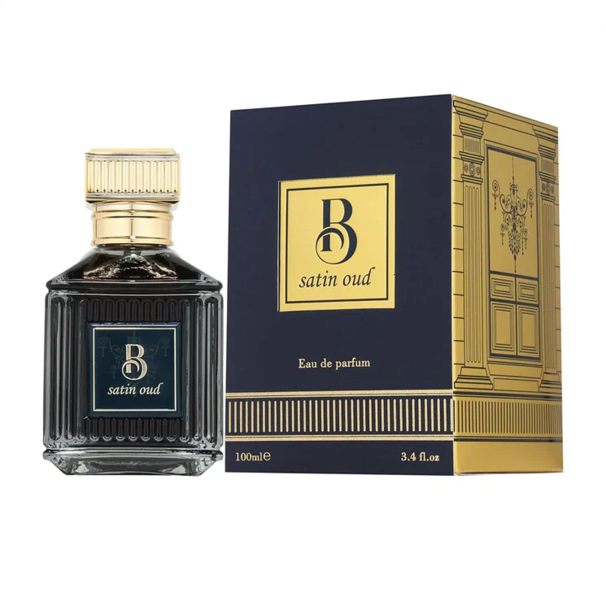 B Satin Oud Eau de Parfum 100ml by Fragrance World - Unisex Perfume - EDP - 100ml 310350
