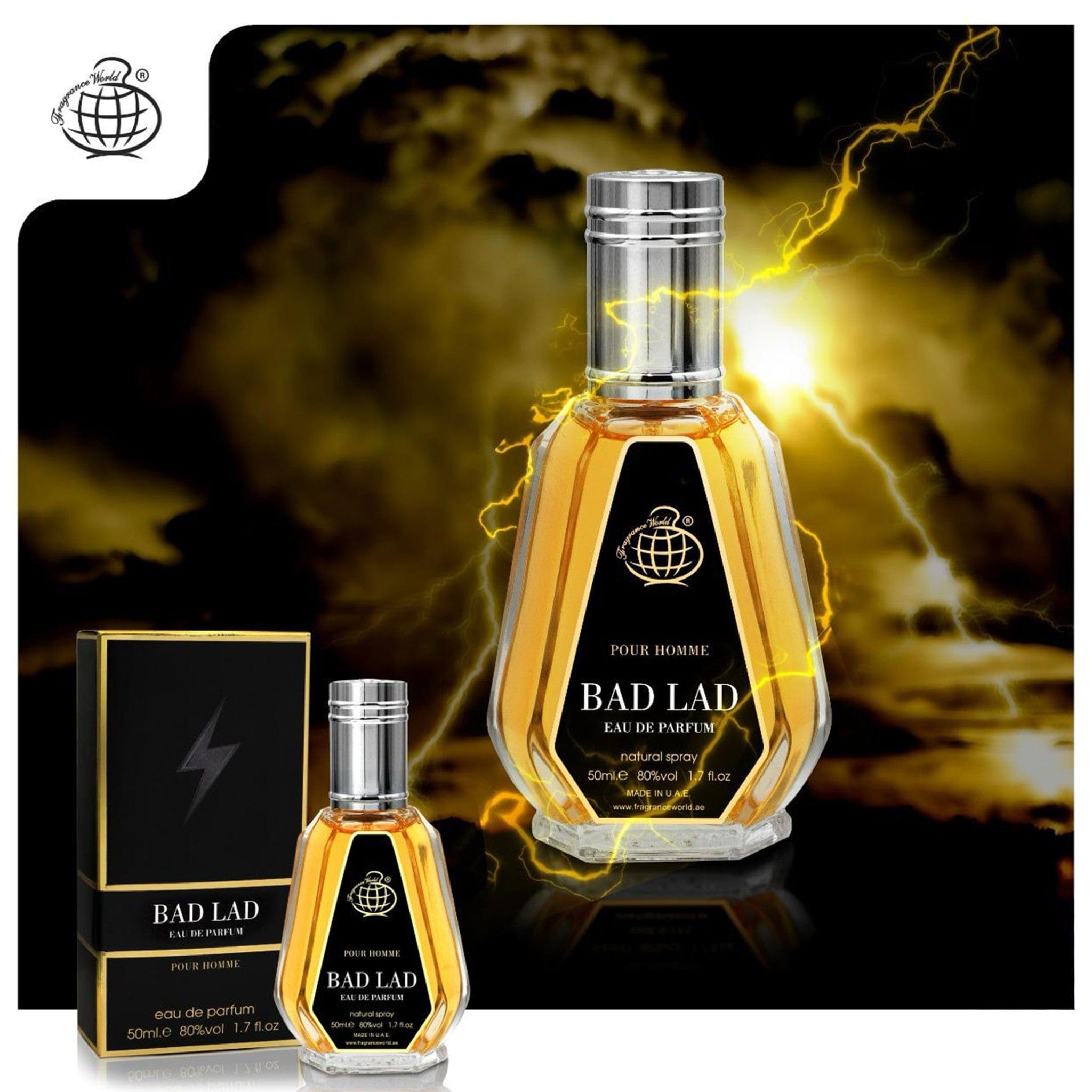 Bad Lad Eau de Parfum 50ml by Fragrance World - Men Perfume - EDP - 50ml 309970