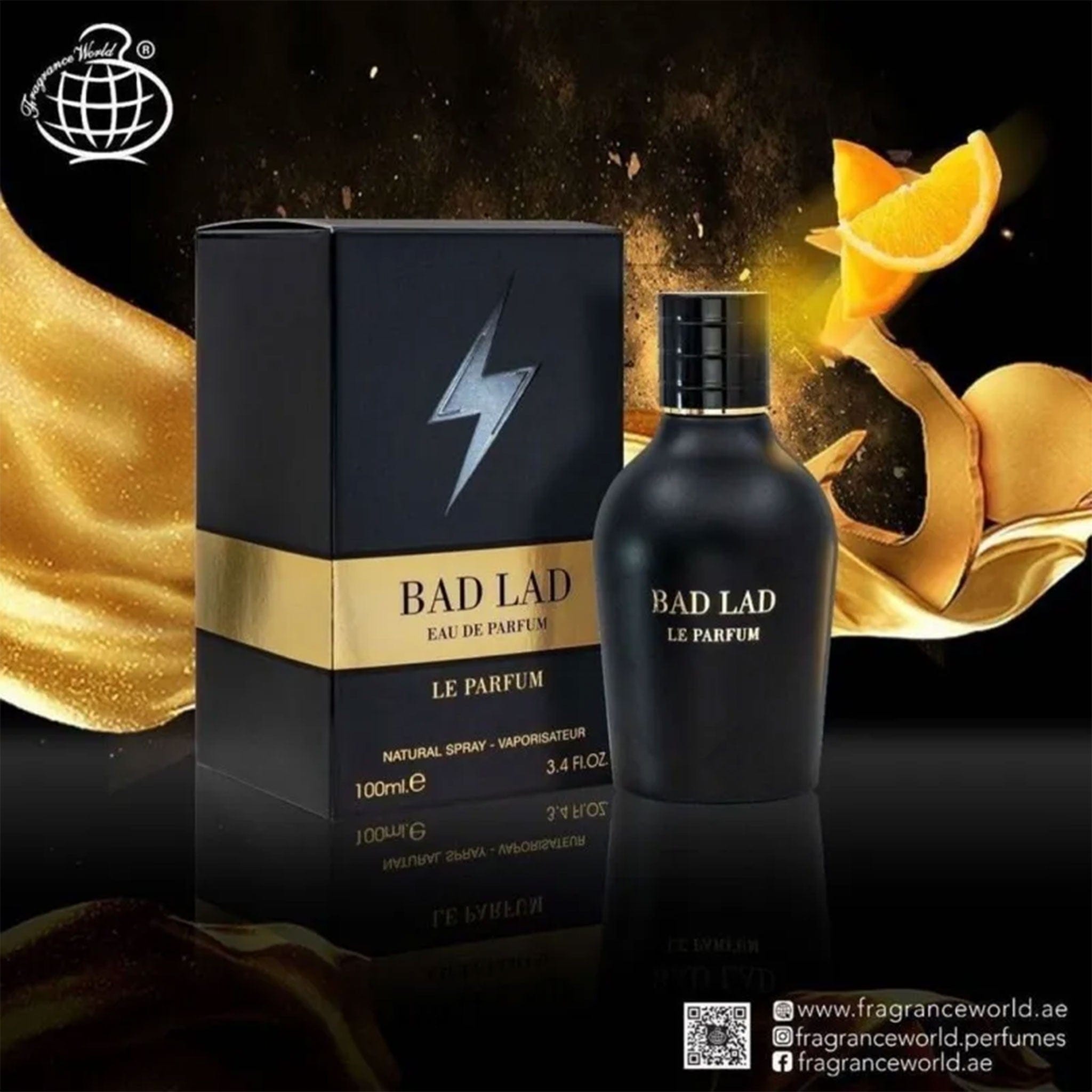 Bad Lad Le Parfum Eau de Parfum 100ml by Fragrance World - Men Perfume - EDP - 100ml 309581