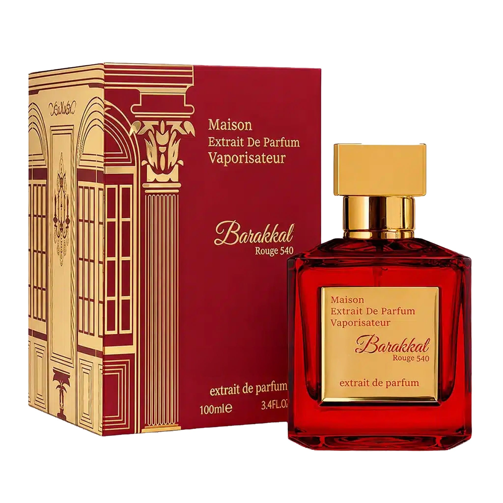Barakkat Rouge 540 by Fragrance World - Unisex Perfume - Extrait de Parfum - 100 ml 311625