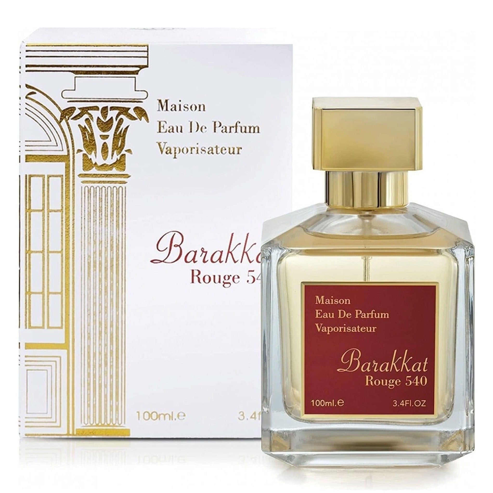 Barakkat Rouge 540  Eau de Parfum 100ml by Fragrance World - Unisex Perfume - EDP - 100ml 310608