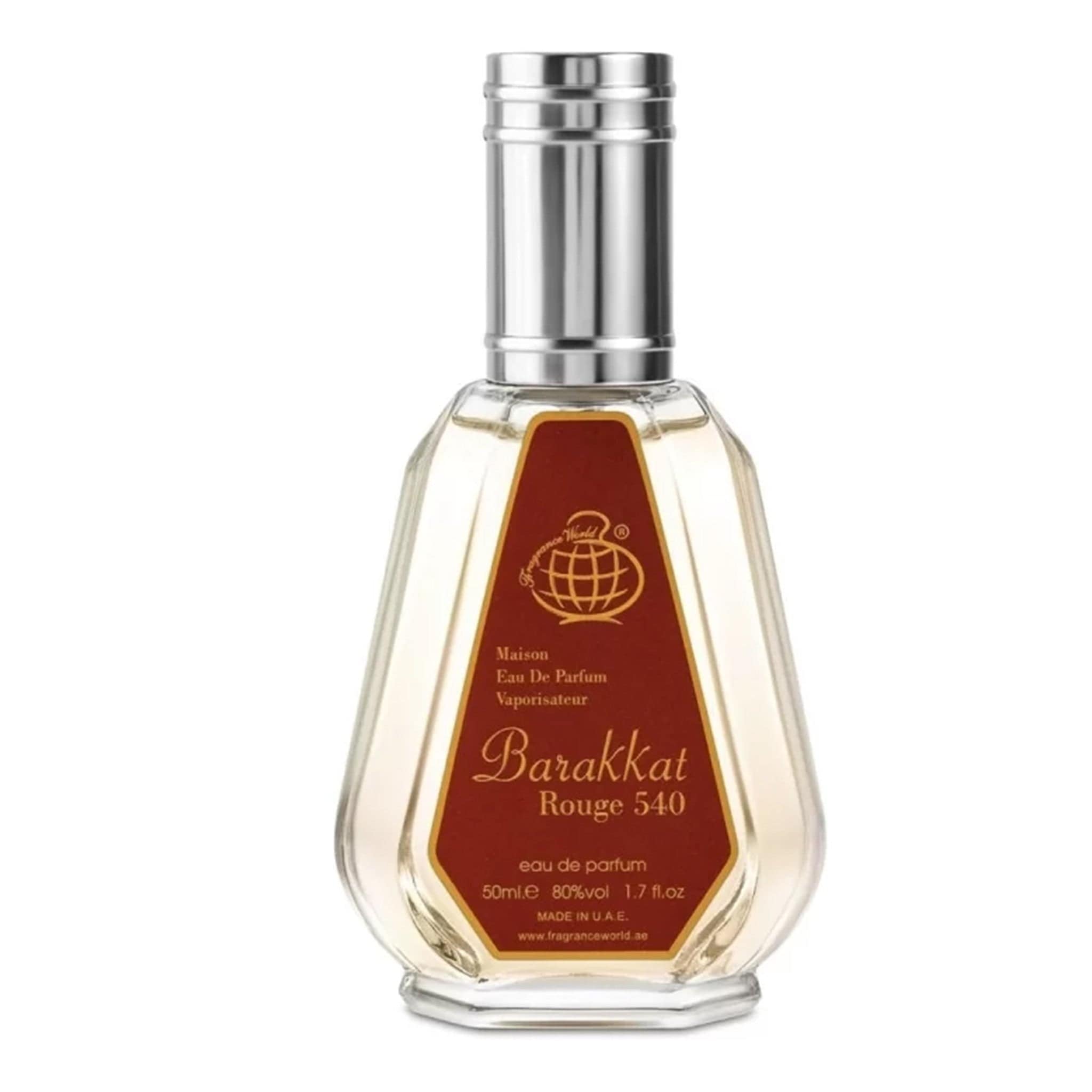 Barakkat Rouge 540 Eau de Parfum 50ml by Fragrance World - Unisex Perfume - EDP - 50ml 309975