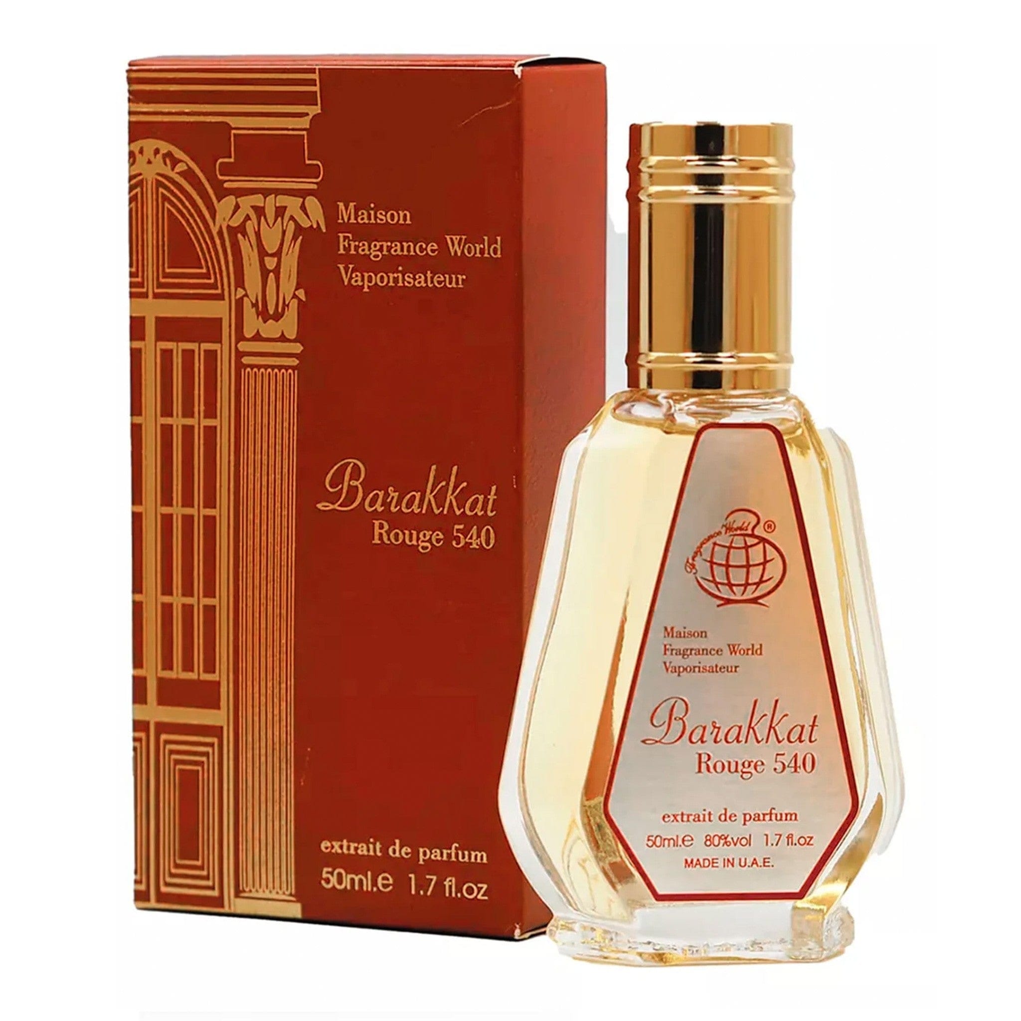 Barakkat Rouge 540 Extrait de Parfum 50ml by Fragrance World - Unisex Perfume - EDP - 50ml 309971