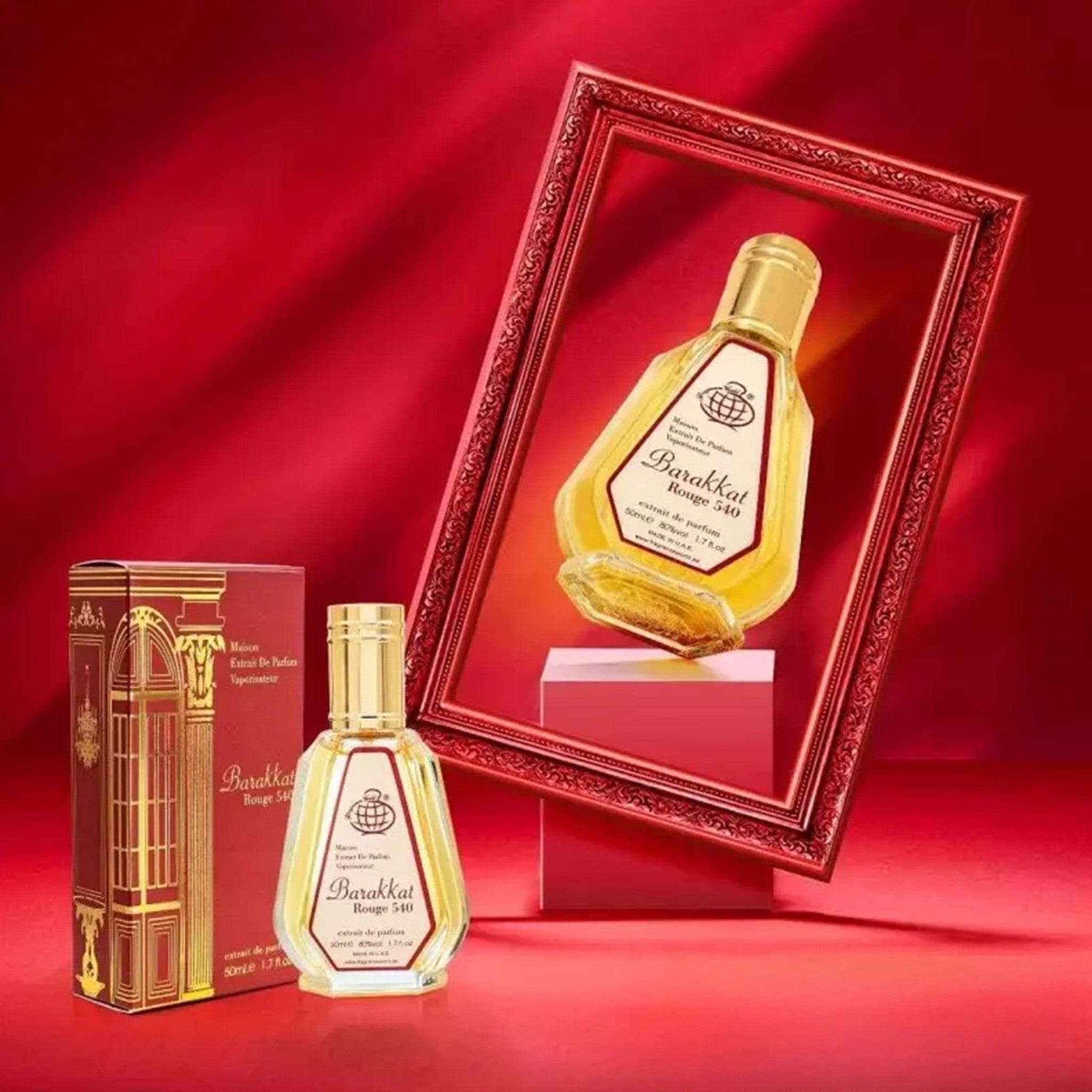 Barakkat Rouge 540 Extrait de Parfum 50ml by Fragrance World - Unisex Perfume - EDP - 50ml 309971