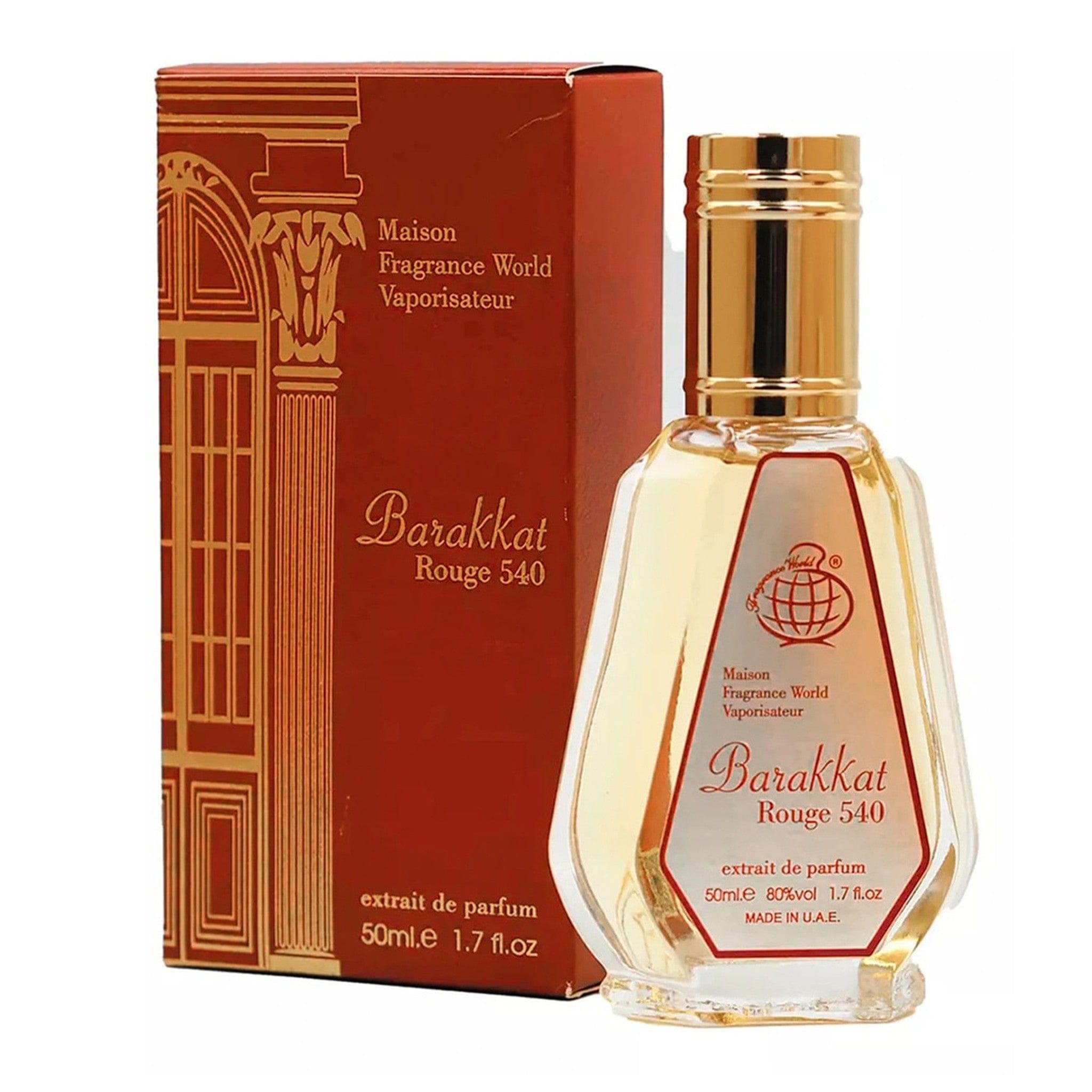 Barakkat Rouge Extrait de Parfum 50ml by Fragrance World - Unisex Perfume - Extrait de Parfum - 50ml 310113
