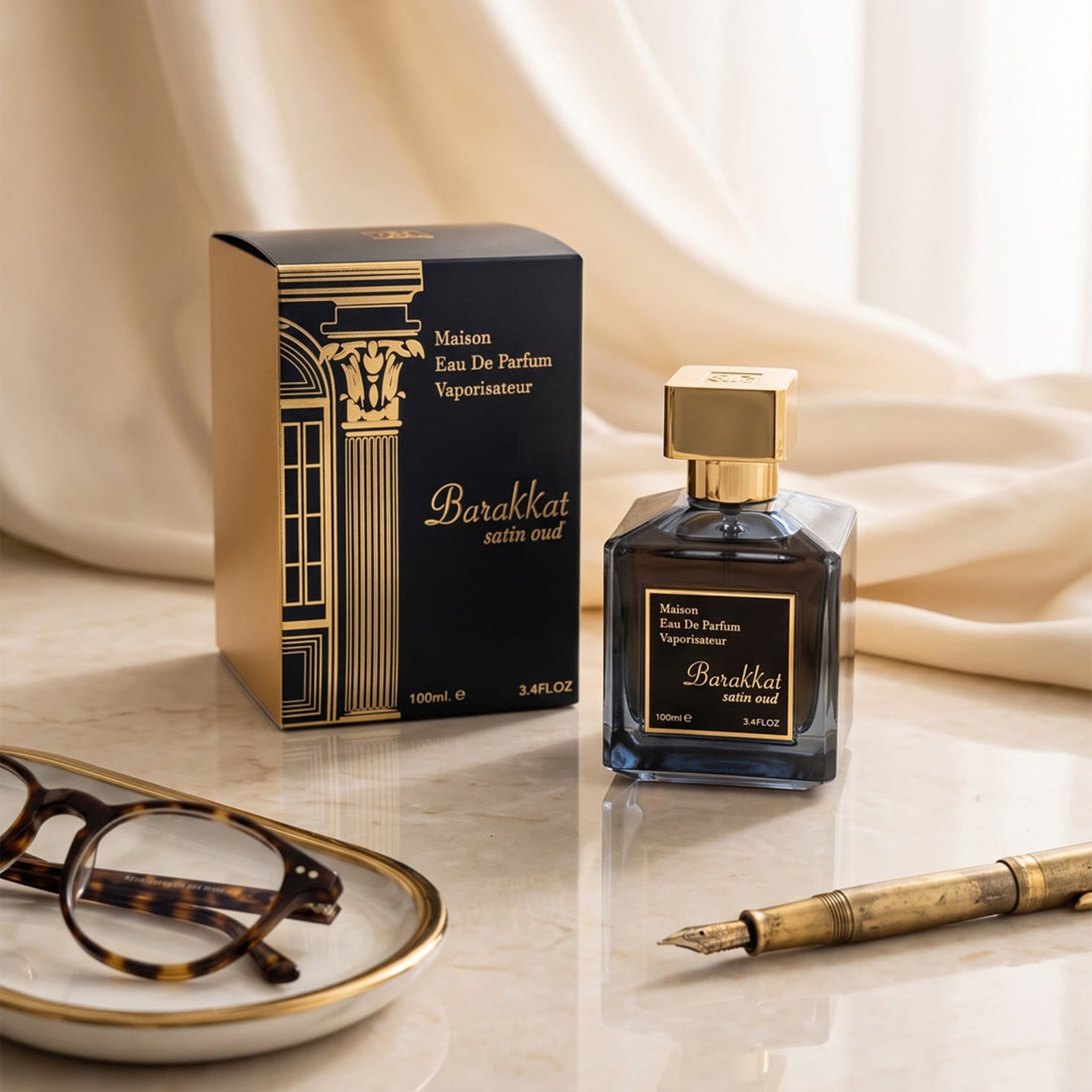 Barakkat Satin Oud by Fragrance World - Unisex Perfume - EDP - 100 ml 311626