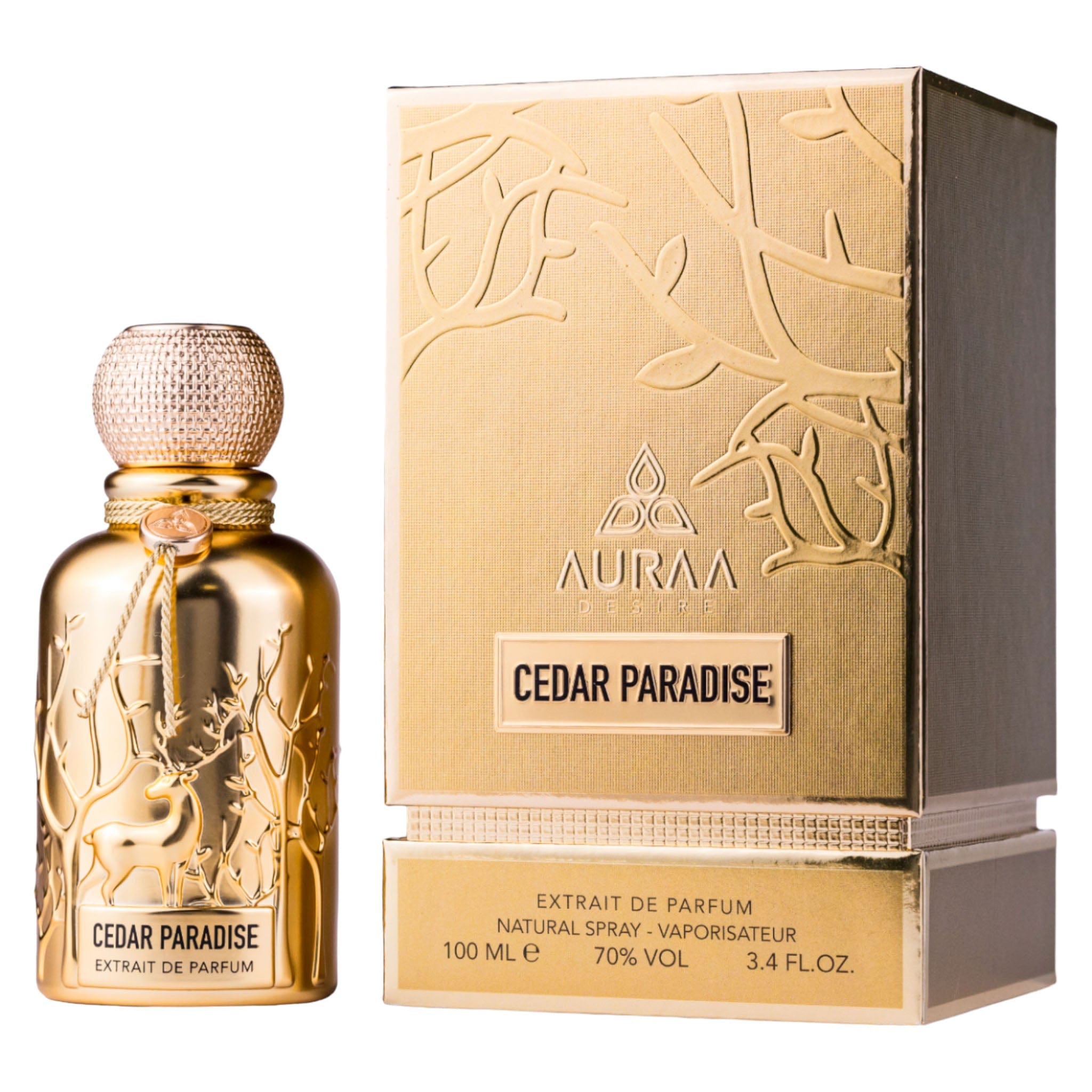 Cedar Paradise by Auraa Desire - Extrait de Perfume Men - 100 ml 308373