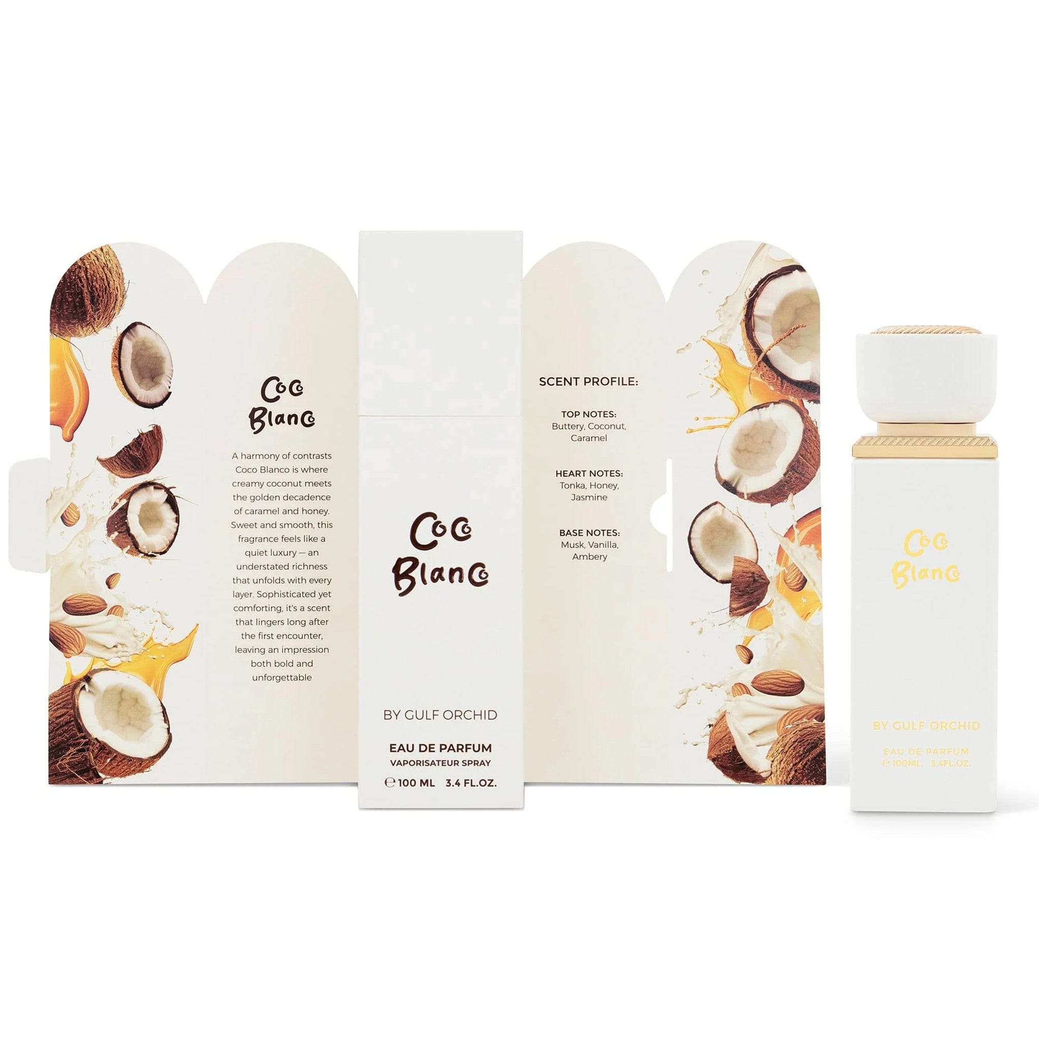 Coco Blanco Eau de Parfum 100ml by Gulf Orchid - Unisex Perfume - EDP - 100ml 309966