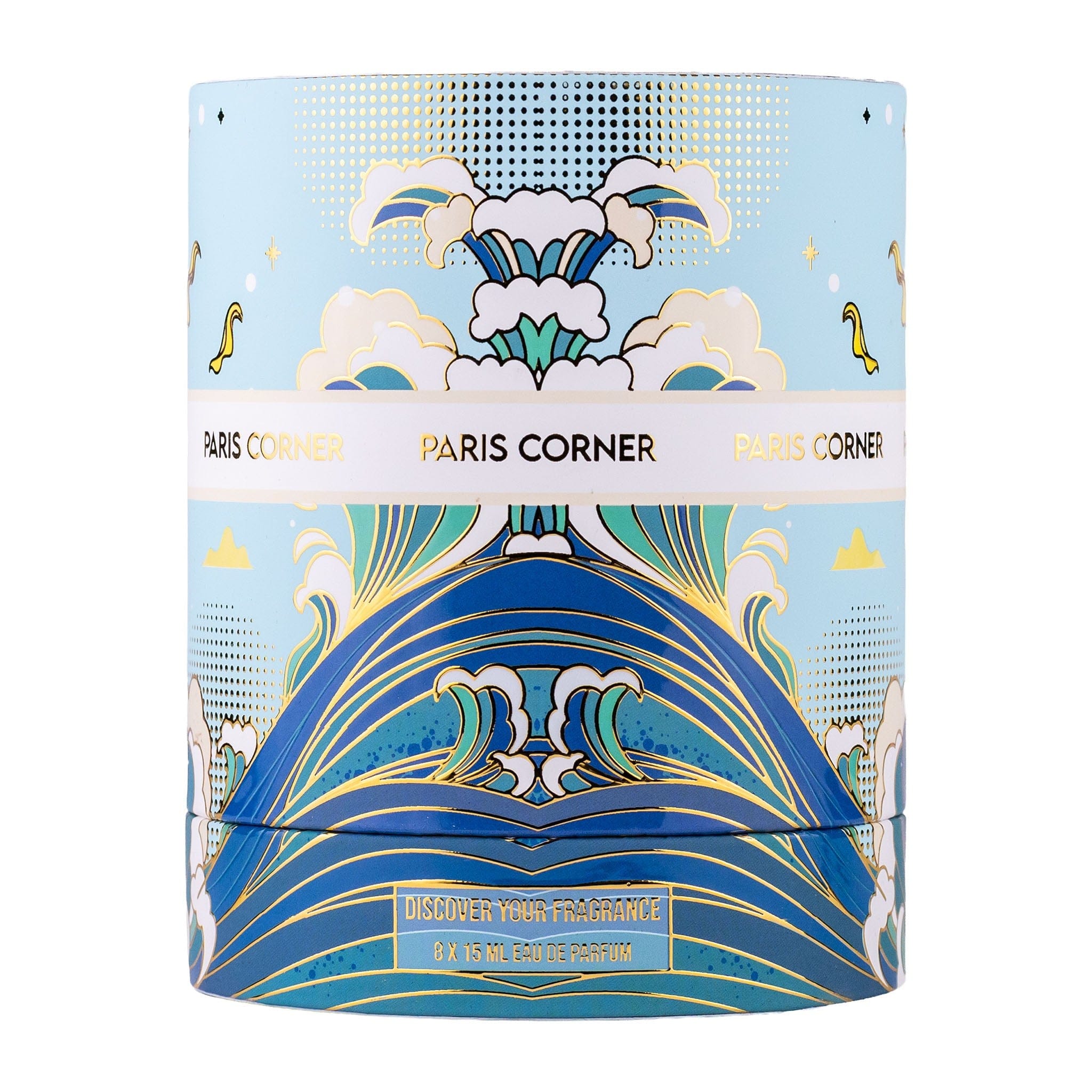 Discover Your Fragrance Eau de Parfum 8 x 15 ml by Paris Corner - Unisex Perfume - Gift Set - 120ml 310171