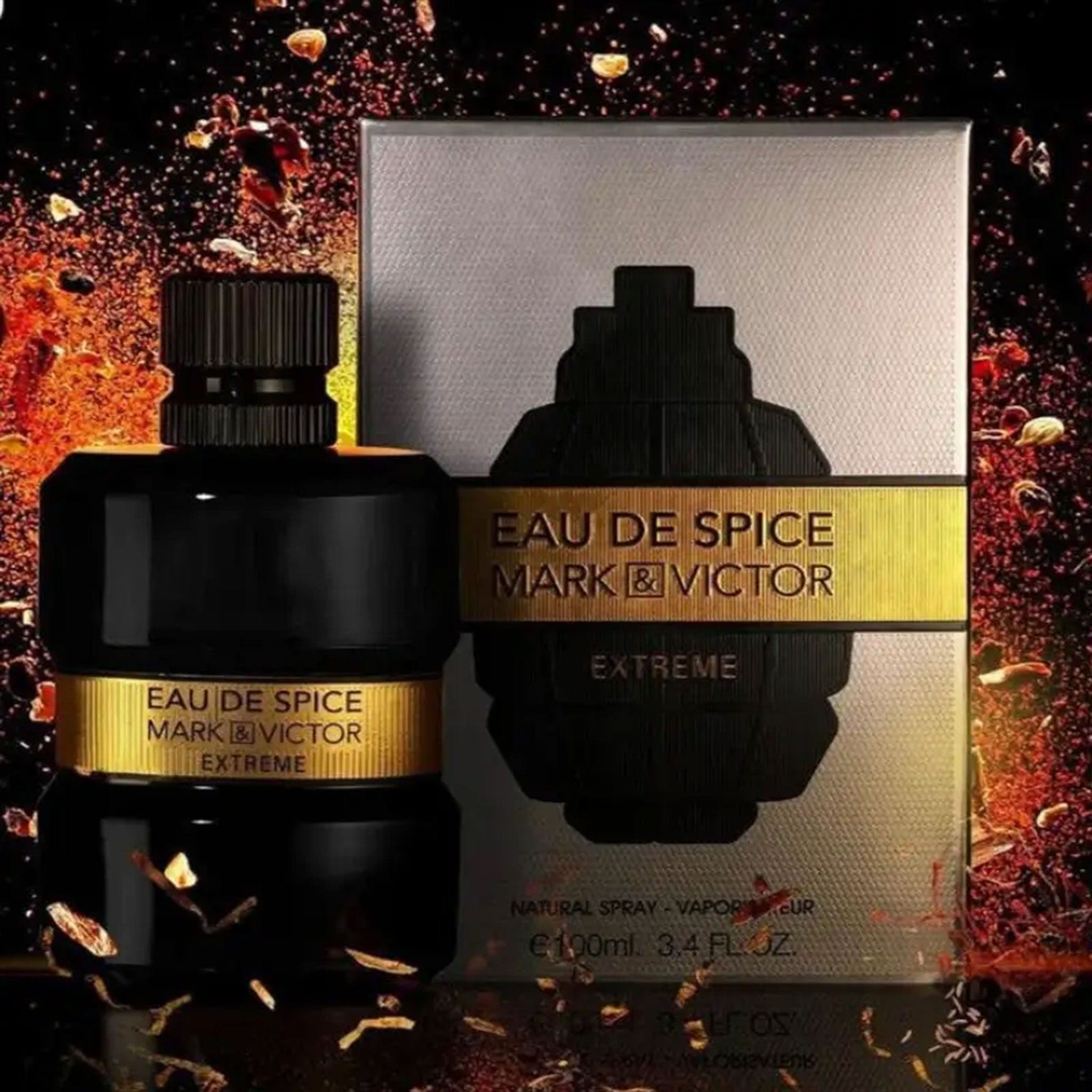 Eau de Spice Extreme Mark & Victor Eau de Parfum 100ml by Fragrance World - Men Perfume - EDP - 100ml 309541