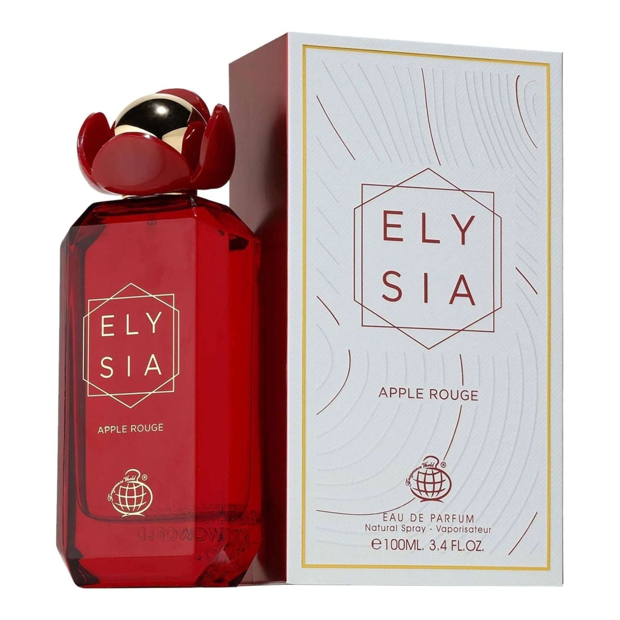Elysia Apple Rouge Eau de Parfum 100ml by Fragrance World - Women Perfume - EDP - 100ml 309920