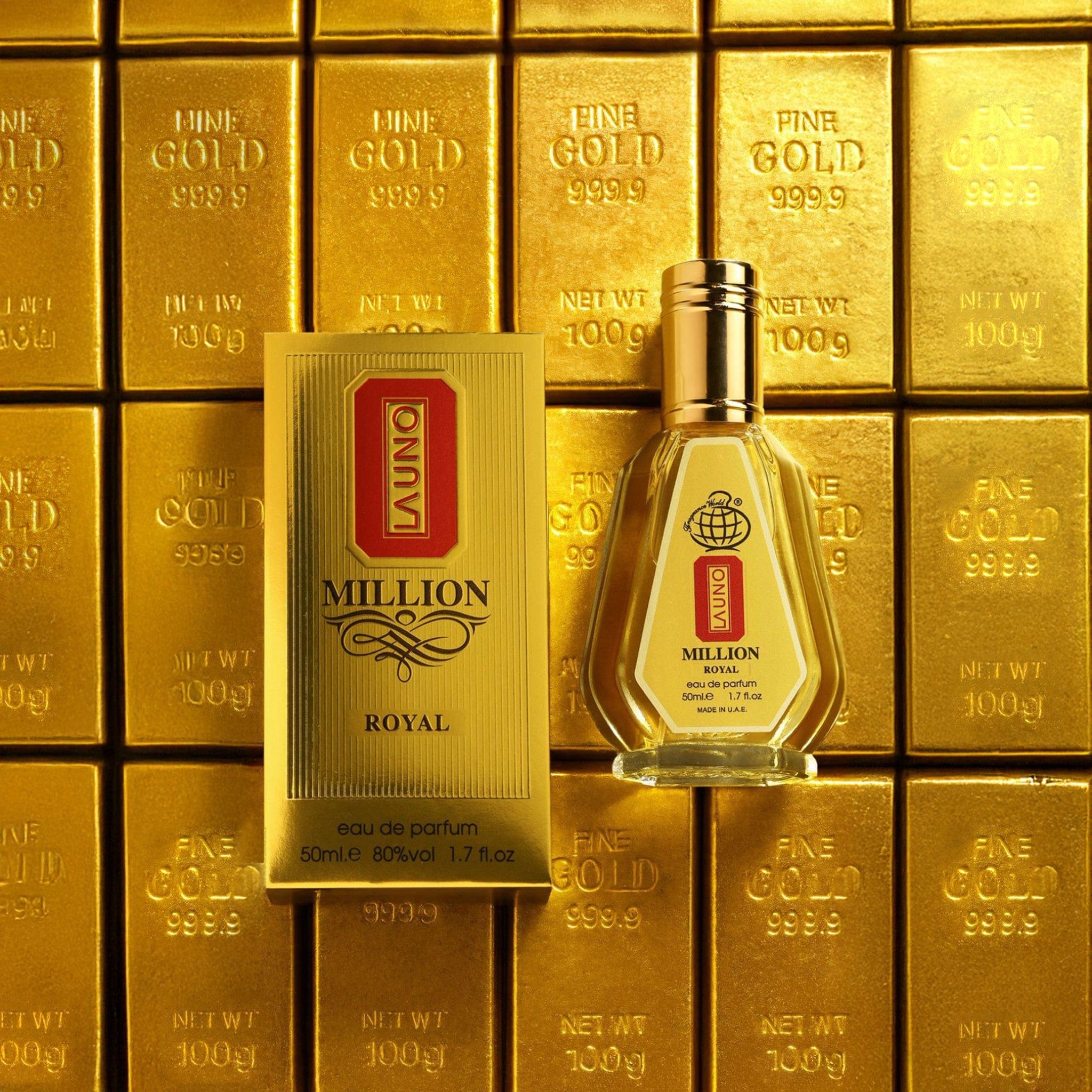 La Uno Million Royal Eau de Parfum 50ml by Fragrance World - Men Perfume - EDP - 50ml 309977