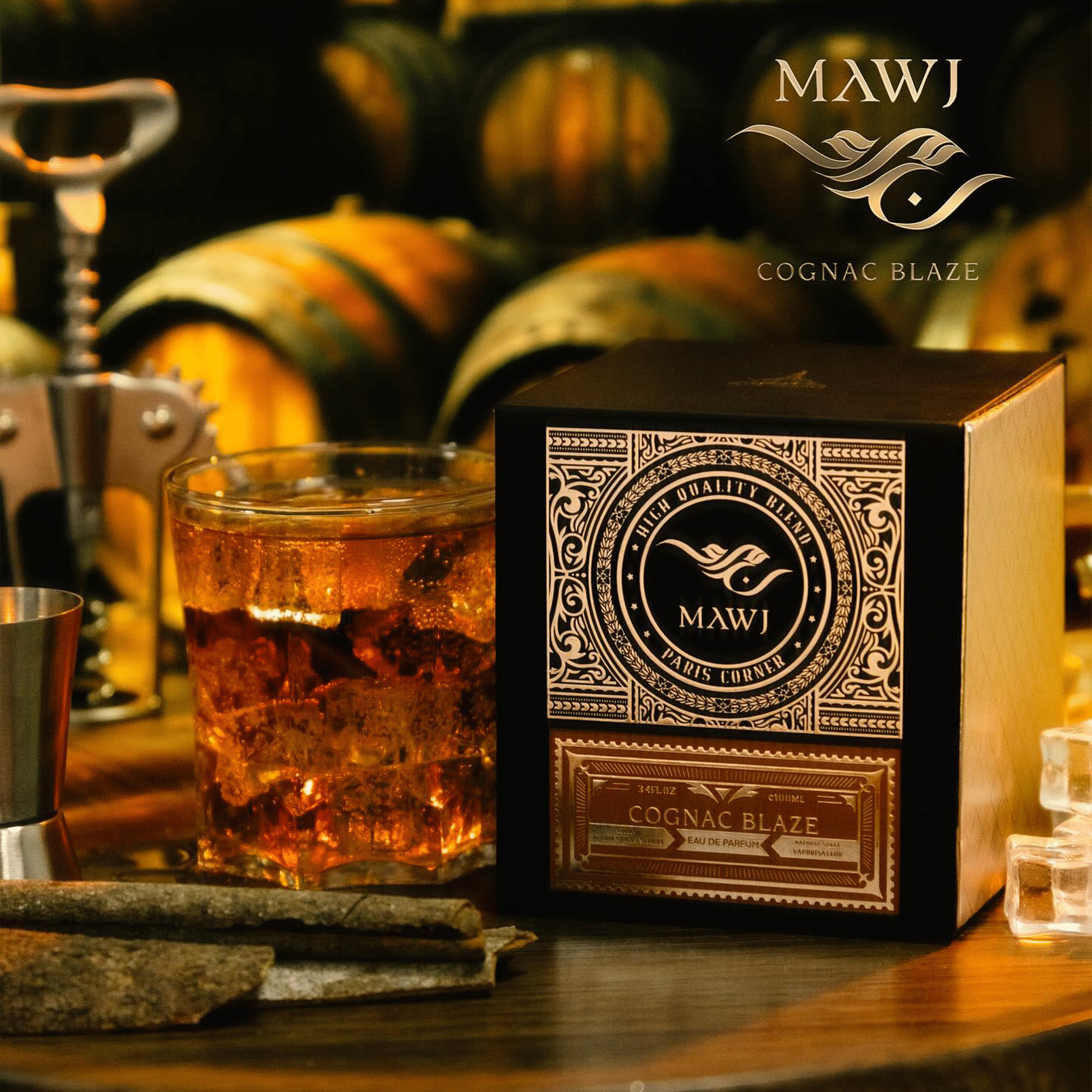 Mawj Cognac Blaze by Paris Corner - Unisex Perfume - EDP 100 ml 308020