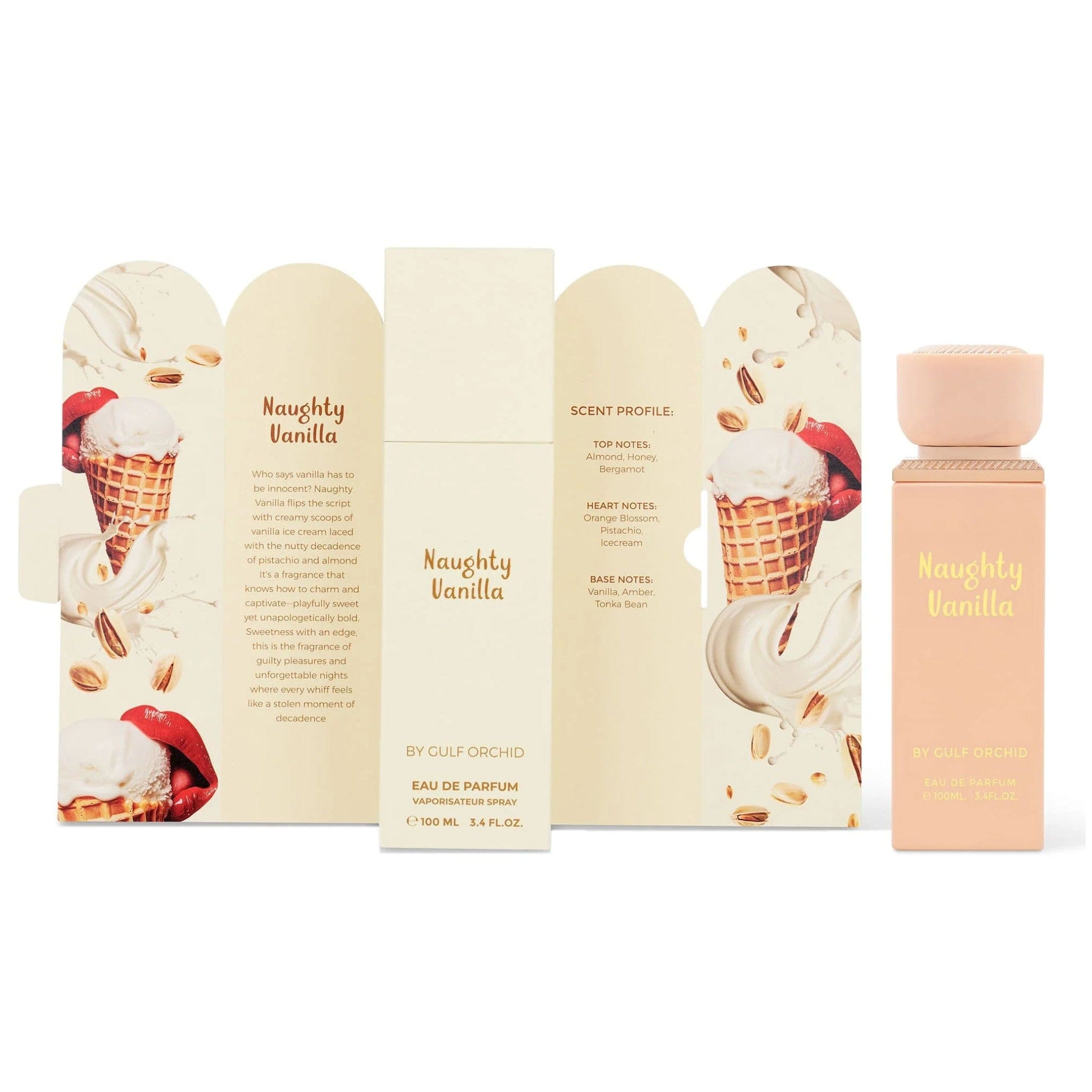 Naughty Vanilla Eau de Parfum 100ml by Gulf Orchid - Women Perfume - EDP - 100ml 309842