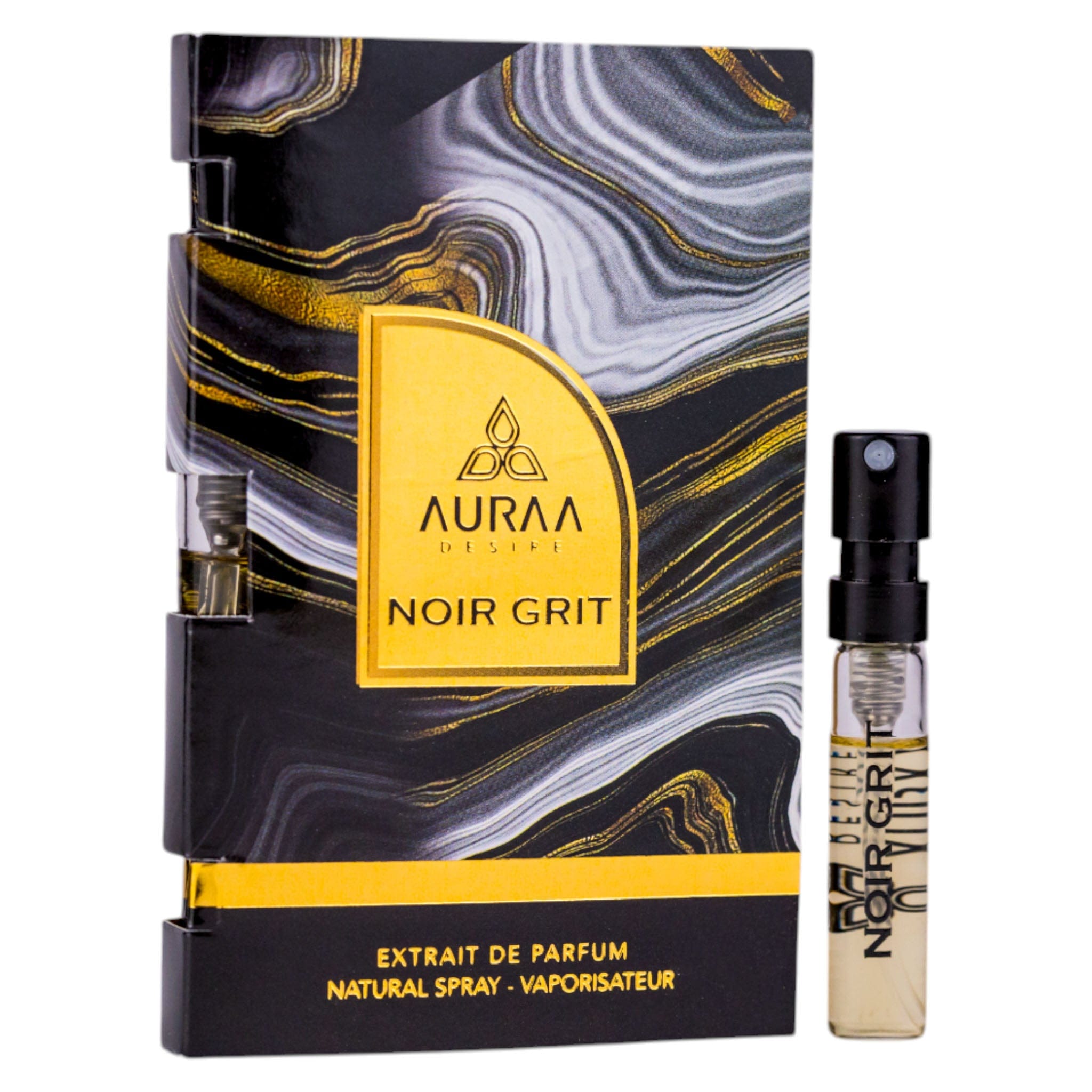 Noir Grit  by Auraa Desire - Extrait de Perfume Unisex - 2 ml 308579