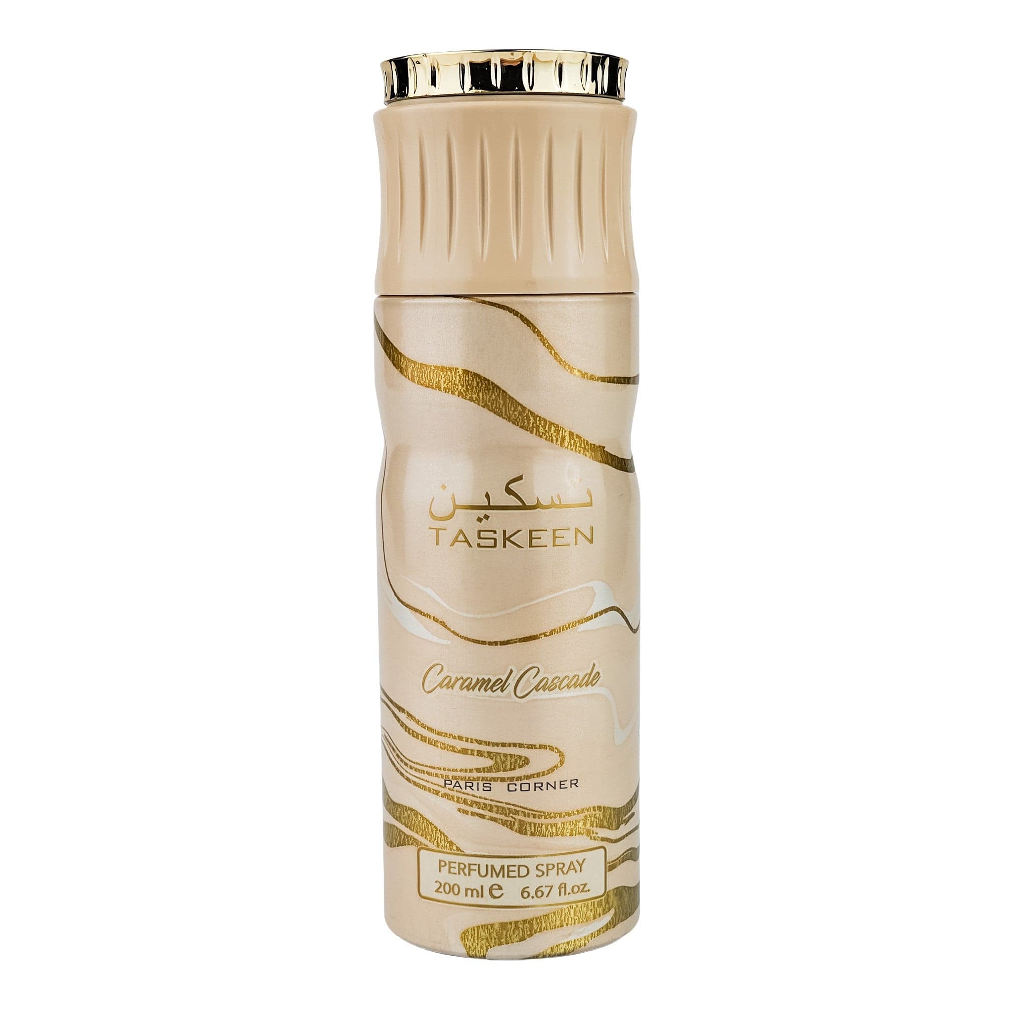 Taskeen Caramel Cascade 200ml by Paris Corner - Unisex Perfume - Deodorant - 200ml 310226