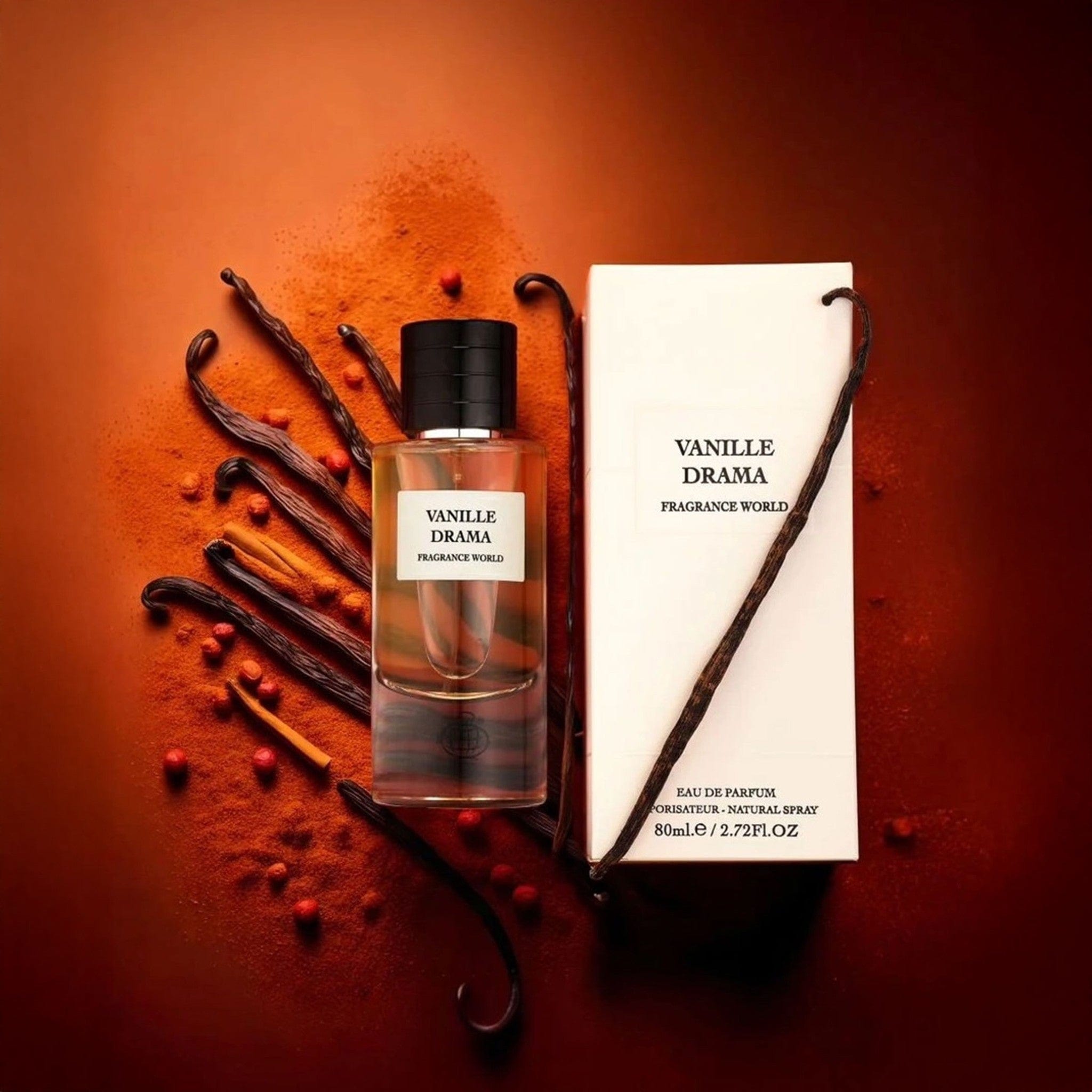 Vanille Drama Eau de Parfum 80ml by Fragrance World - Unisex Perfume - EDP - 80ml 309918